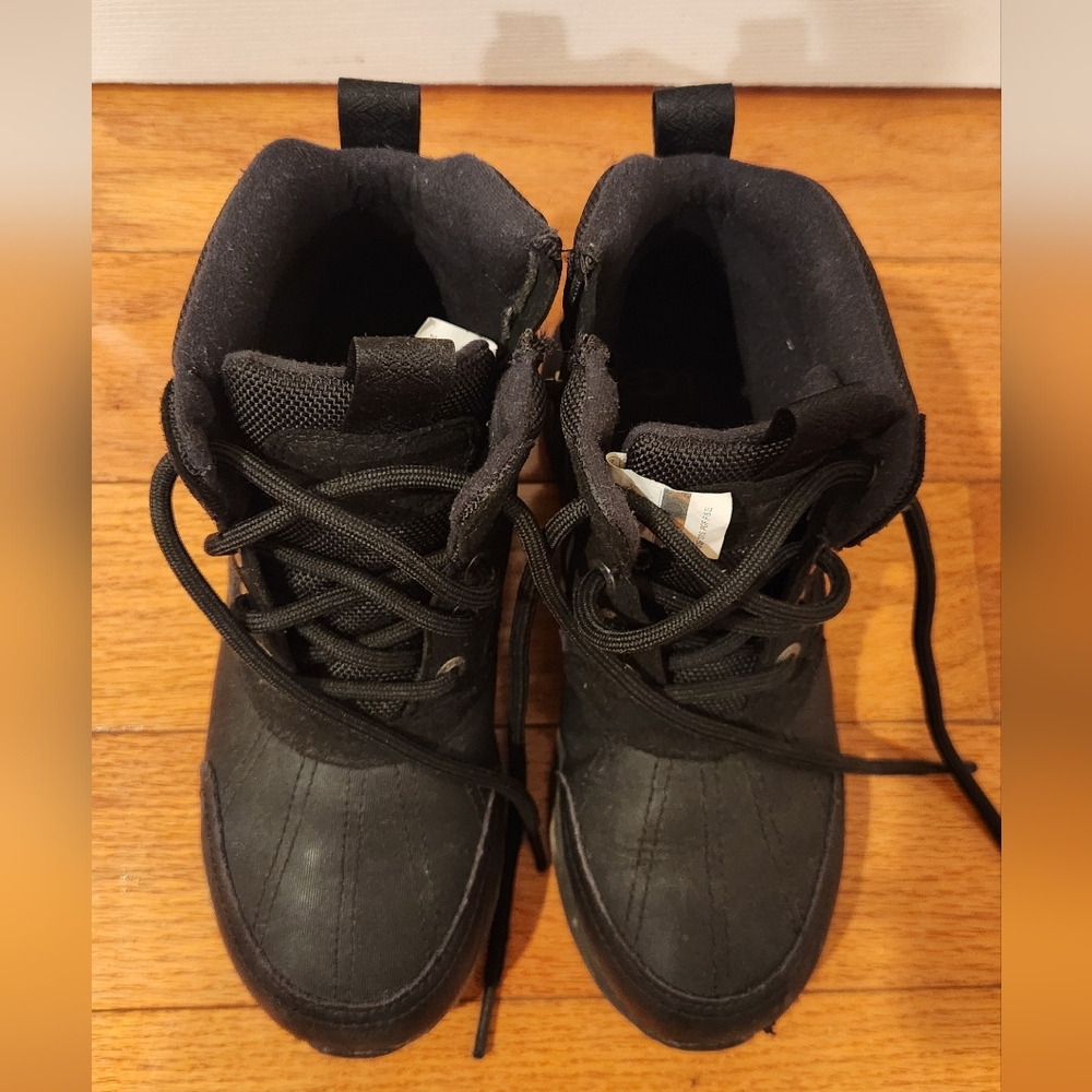 Kids Black Winter Boots